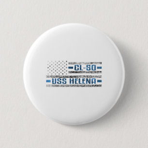 Macaron Rond 5 Cm Uss Helena World War Cruiser Cl-50 US Army