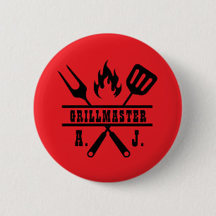 Macaron Rond 5 Cm Ustensile de grillmaster rouge