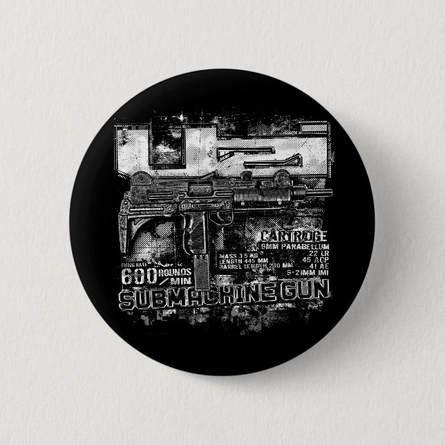 Macaron Rond 5 Cm Uzi (Devant)