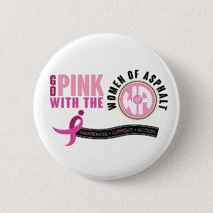 Macaron Rond 5 Cm "Va avec le rose" Cercle Pin