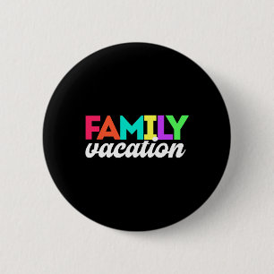 Macaron Rond 5 Cm Vacances de famille assorties
