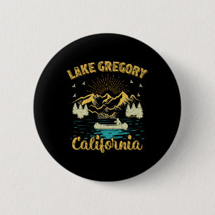 Macaron Rond 5 Cm Vacances d'été Rétro Montagne Californie Gregory