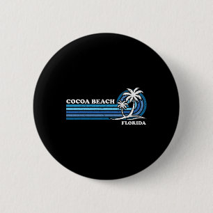 Macaron Rond 5 Cm Vacances familiales Vintage rétros Floride Cocoa B