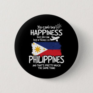Macaron Rond 5 Cm Vacances Philippines Souvenir Vintage Homme