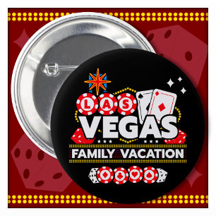 Macaron Rond 5 Cm Vacances Vegas Trip Las Vegas Famille Vacances