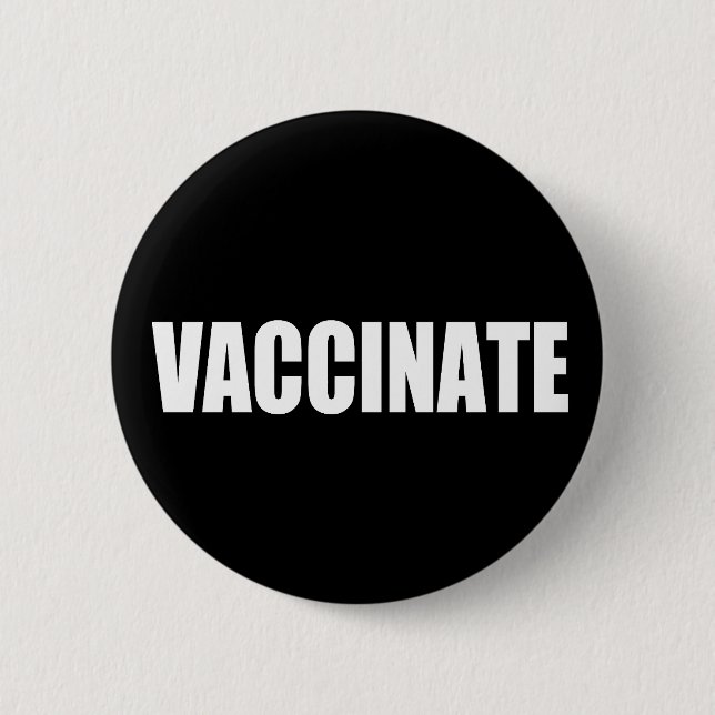 Macaron Rond 5 Cm Vacciner (Devant)