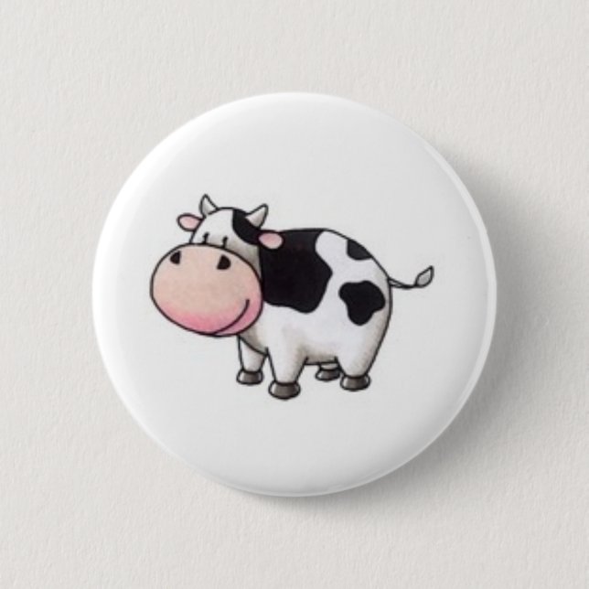 Macaron Rond 5 Cm Vache (Devant)