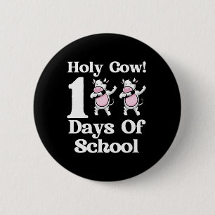 Macaron Rond 5 Cm Vache 100 Jours De L'École 100E Jour Dabbing Smart