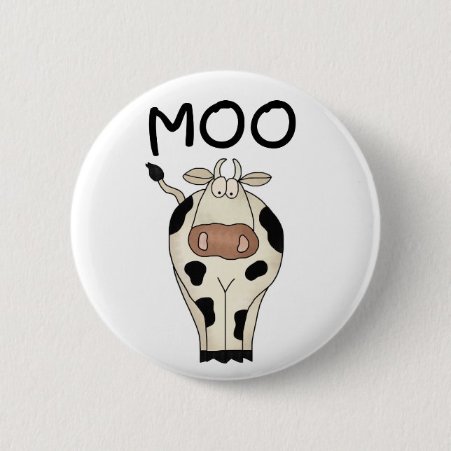Macaron Rond 5 Cm Vache à MOO (Devant)