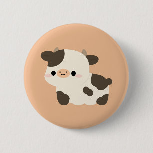 Macaron Rond 5 Cm Vache Holstein