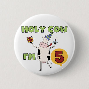 Macaron Rond 5 Cm Vache sainte je suis 5 T-shirts et cadeaux