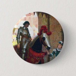 Macaron Rond 5 Cm Vaincu, par Edmund Blair Leighton