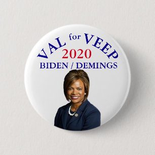 Macaron Rond 5 Cm Val Demings pour vice-président 2020