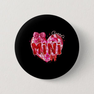 Macaron Rond 5 Cm Valentine Mimi Coquette Nœud Disco Cœur Grand-mère