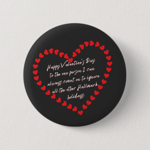 Macaron Rond 5 Cm Valentines Day Funny Sarcasme Humour Citation