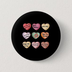 Macaron Rond 5 Cm Valentines de la santé Conseiller en problèmes de