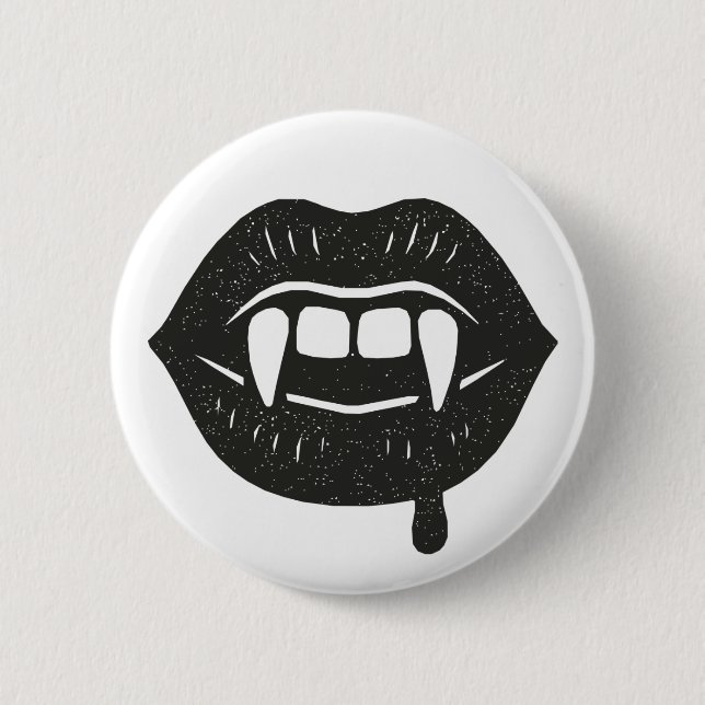 Macaron Rond 5 Cm Vampire (Devant)