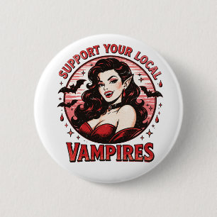 Macaron Rond 5 Cm Vampires