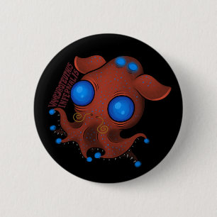 Macaron Rond 5 Cm Vampyroteuthis Infernalis (avec le nom)