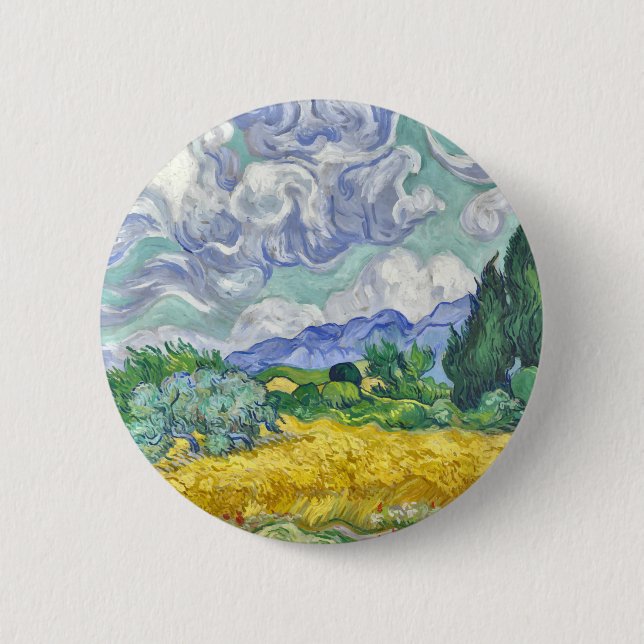 Macaron Rond 5 Cm Van gogh (Devant)