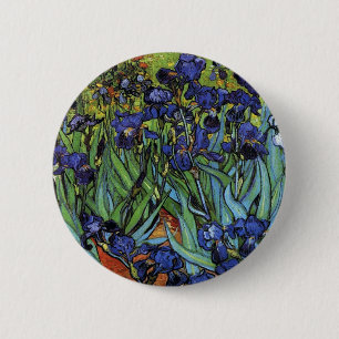 Macaron Rond 5 Cm Van Gogh irise le bouton