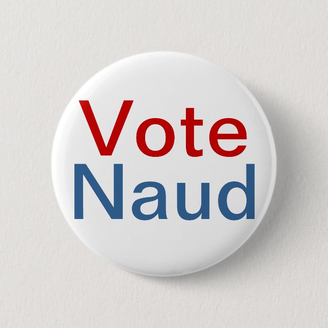 Macaron Rond 5 Cm Variante de Pin de Naud de vote (Devant)
