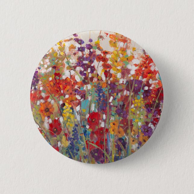 Macaron Rond 5 Cm Variété de fleurs (Devant)