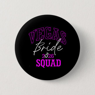 Macaron Rond 5 Cm Vegas Bride Squad 2026 Married in Vegas
