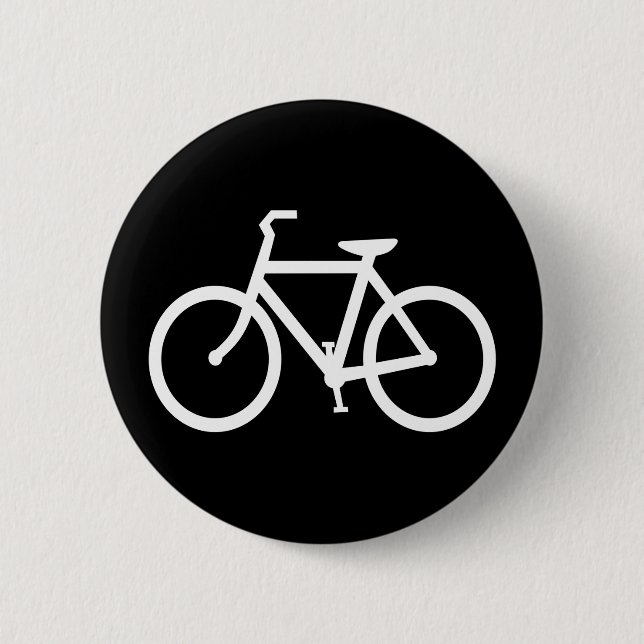 Macaron Rond 5 Cm Vélo (Devant)