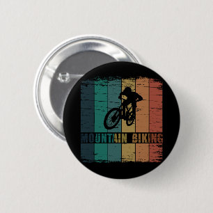 Macaron Rond 5 Cm Vélo de montagne Vintage Mtb Descente