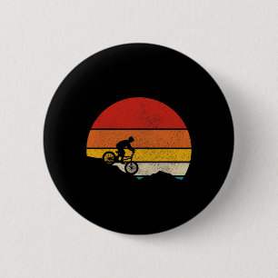 Macaron Rond 5 Cm Vélo de Montagne Vintage Rétro Descente VTT Mtb Bi