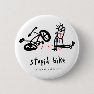 Macaron Rond 5 Cm Vélo stupide