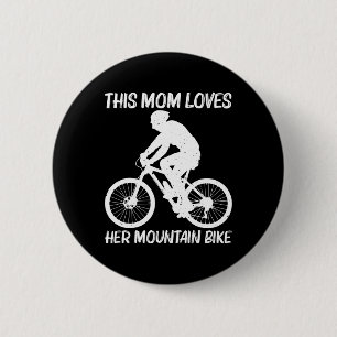 Macaron Rond 5 Cm Vélo tout terrain pour maman mère MTB vélo tout te