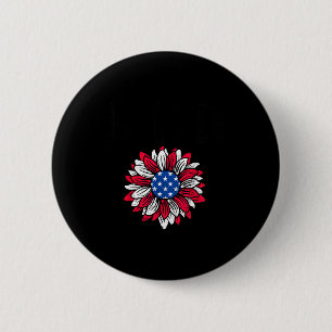 Macaron Rond 5 Cm vendredis rouges drapeau tournesol usa se souvenir