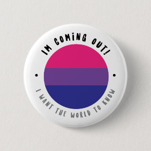 Macaron Rond 5 Cm Venez - bouton bisexuel