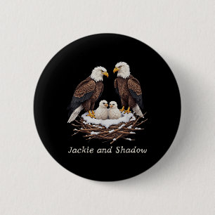 Macaron Rond 5 Cm Ventilateur Jackie Et Shadow Bald Eagle Club Vie V