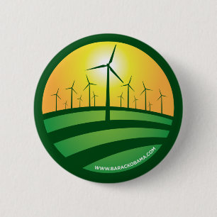 Macaron Rond 5 Cm Vents d'Obama de bouton de changement