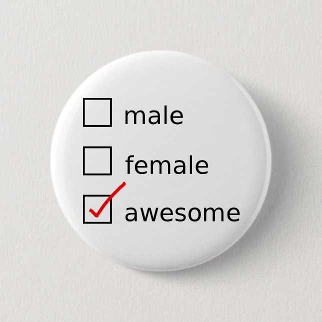 Macaron Rond 5 Cm Vérifiez-moi se boutonnent (Devant)