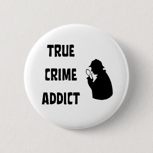 Macaron Rond 5 Cm Véritable adepte du crime