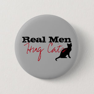 Macaron Rond 5 Cm Véritable Homme Accroche Chats Kitty Love Funny Am
