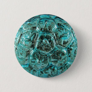 Macaron Rond 5 Cm Verre d'art Aqua Rare Décor actuel Balle de Noël