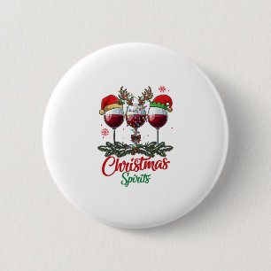 Macaron Rond 5 Cm Verres à vin Esprits de Noël Renne Andouillers Pi