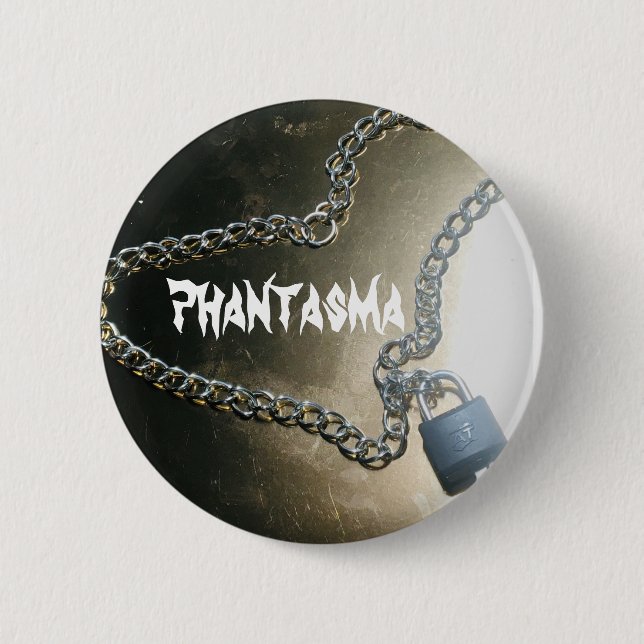 Macaron Rond 5 Cm Verrouillé Dans Une Épingle (Devant)