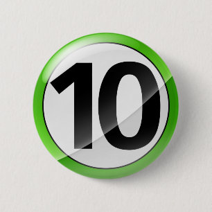 Macaron Rond 5 Cm vert 10