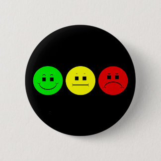 Macaron Rond 5 Cm Vert déprimé horizontal de gauchiste de feu