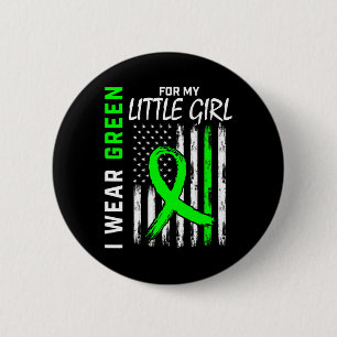 Macaron Rond 5 Cm Vert pour petite fille fille maladie du rein Awar