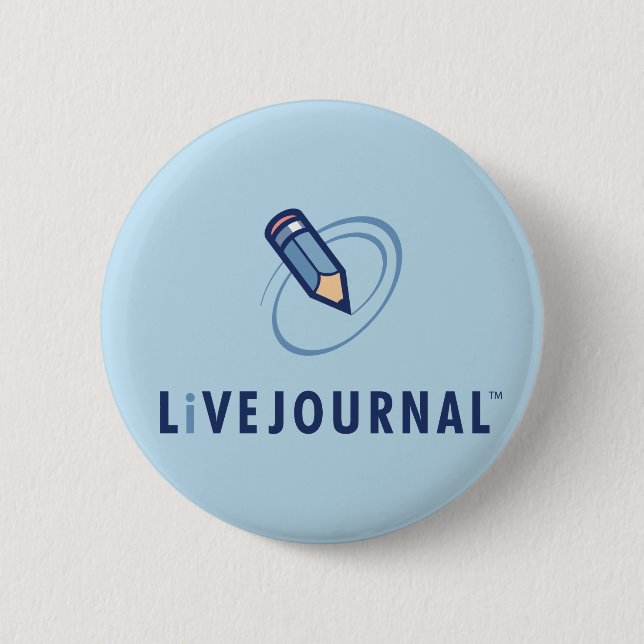 Macaron Rond 5 Cm Verticale de logo de LiveJournal (Devant)