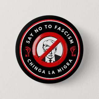 Macaron Rond 5 Cm Veste en jean anti-fasciste