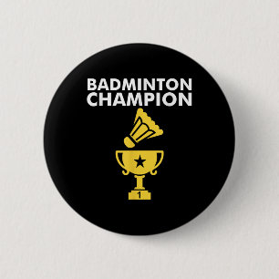 Macaron Rond 5 Cm Vêtements de badminton champion Birdie