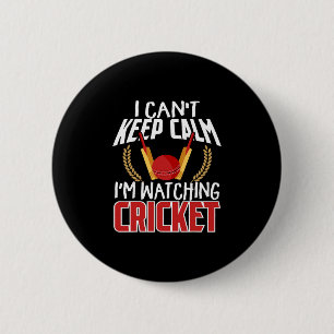 Macaron Rond 5 Cm Vêtements pour fans de cricket Joueur de cricket p